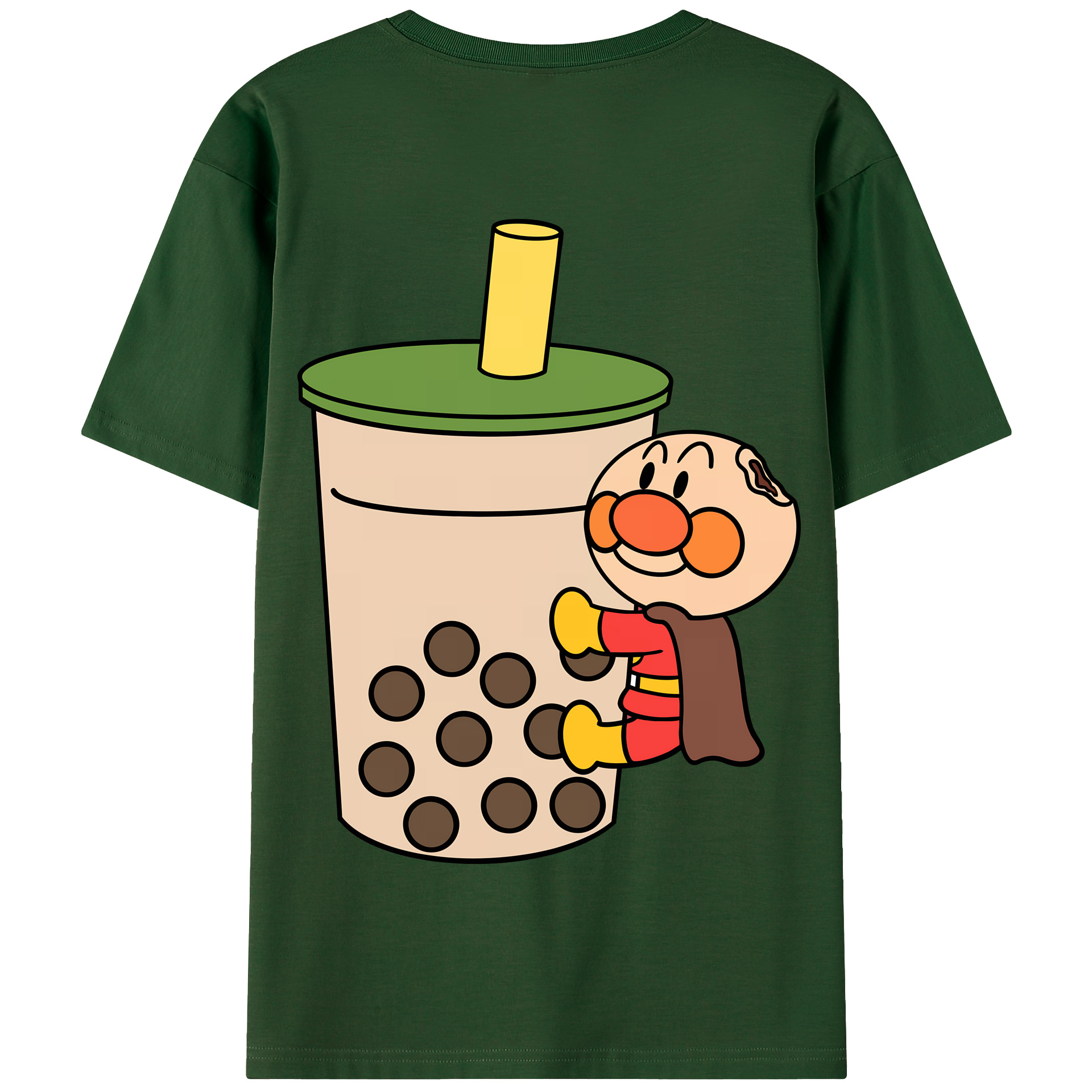 （画像用） アンパンマン Anpanman 綿100％半袖Tシャツ（背面プリント）